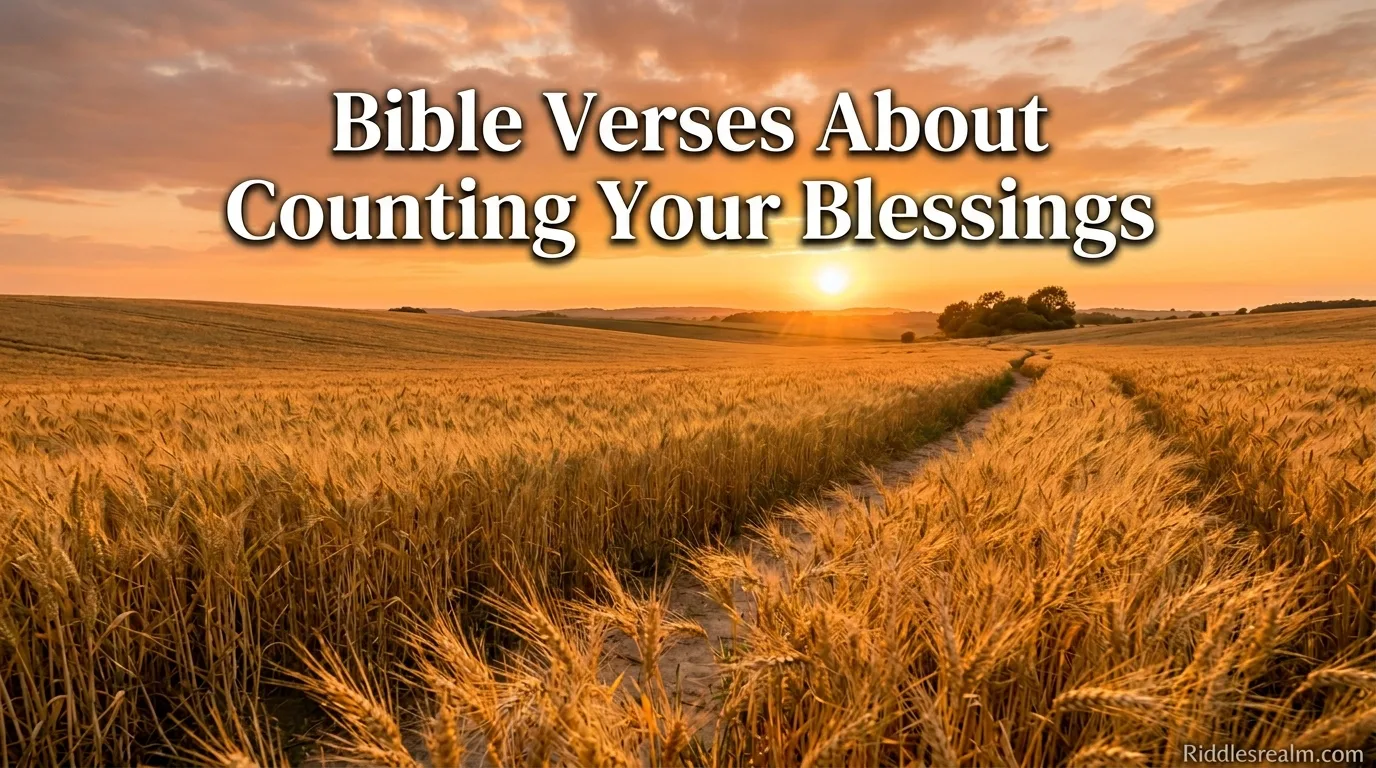 Bible Verses About Counting Your Blessings