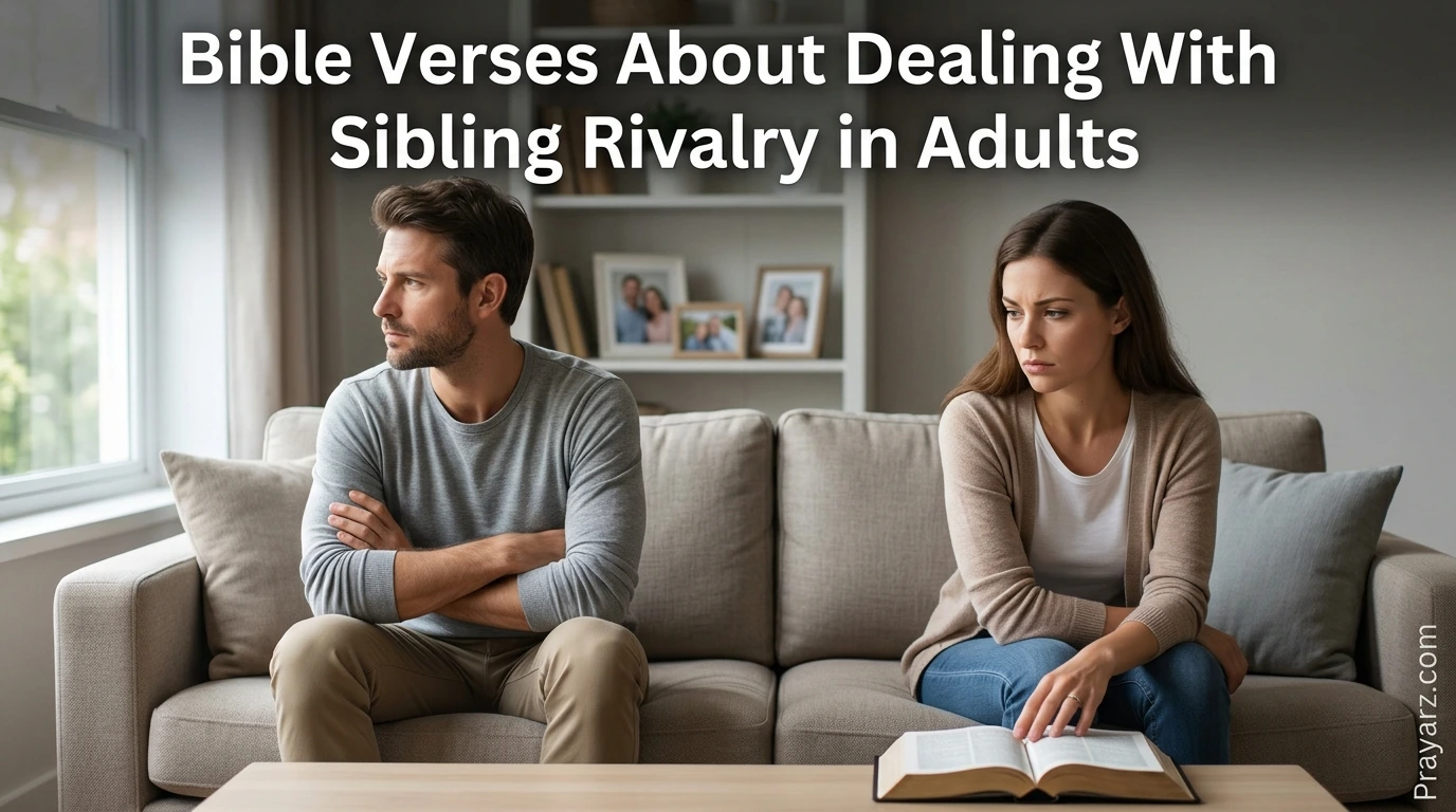 Bible Verses About Dealing With Sibling Rivalry in Adults