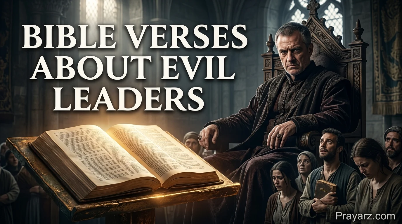 Bible Verses About Evil Leaders