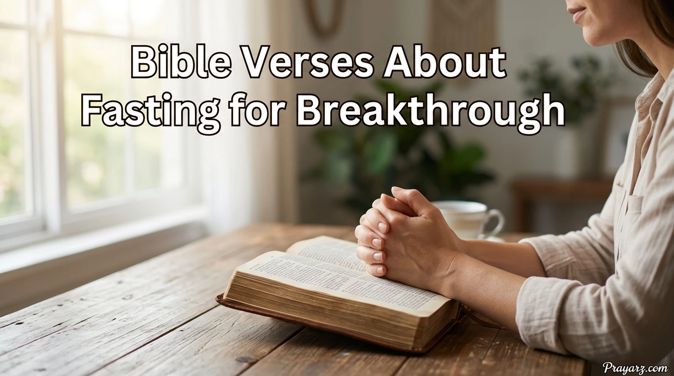 Bible Verses About Fasting for Breakthrough