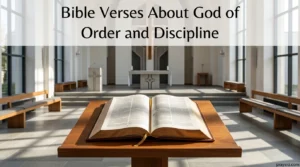 Bible Verses About God of Order and Discipline