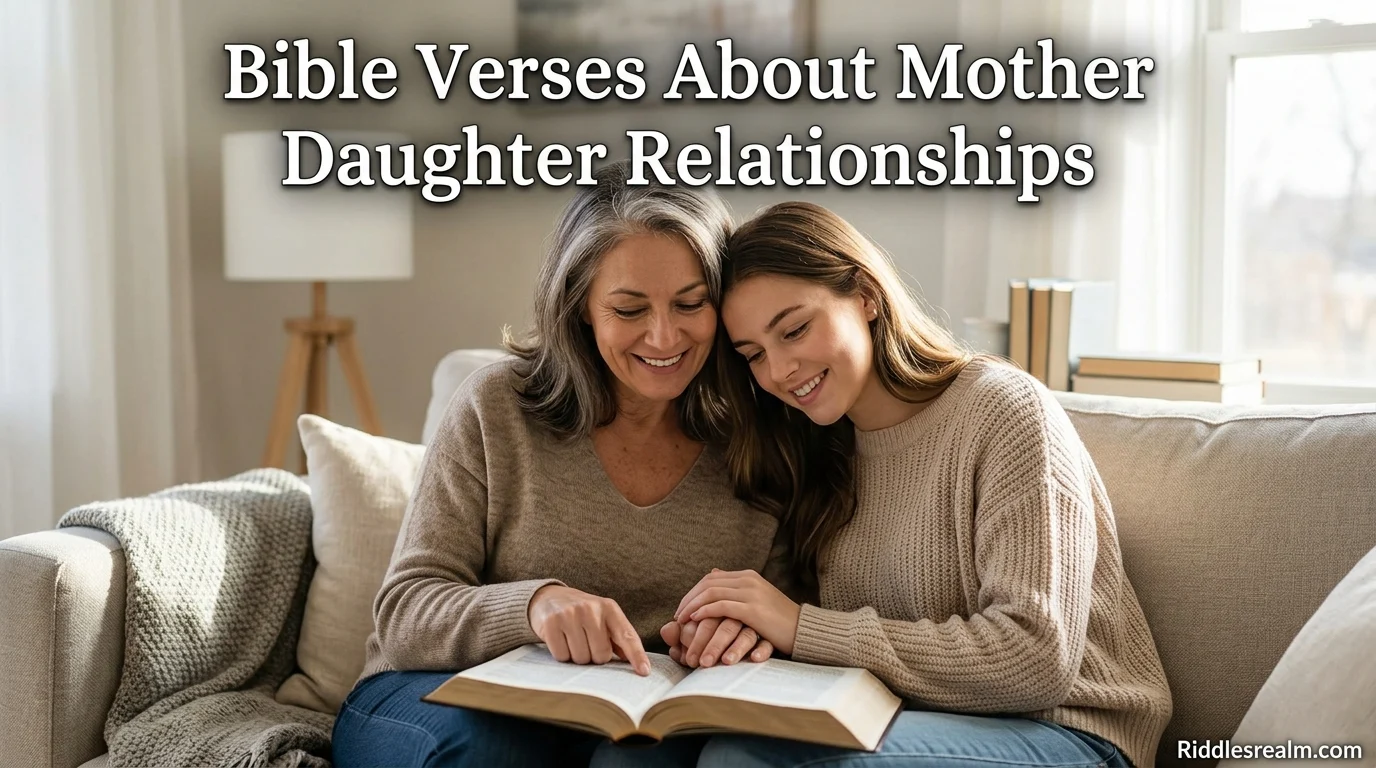 Bible Verses About Mother Daughter Relationships