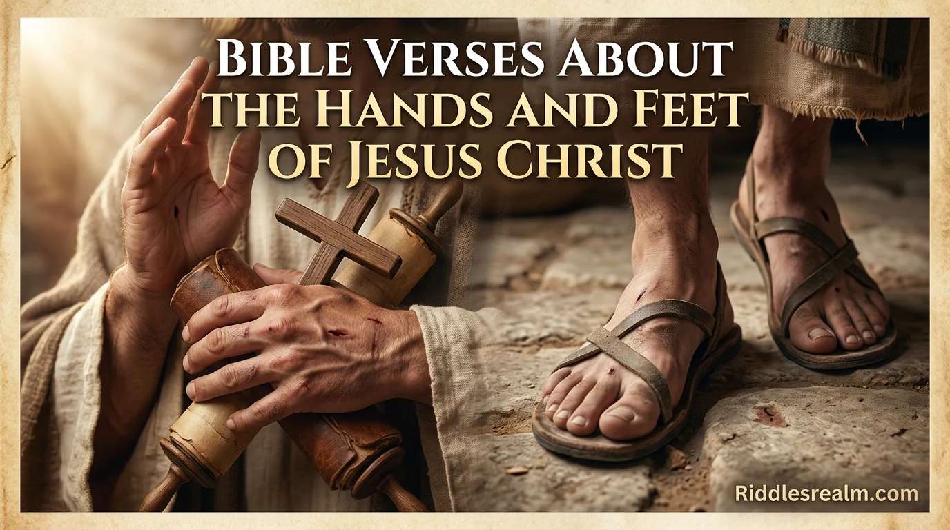 Bible Verses About the Hands and Feet of Jesus Christ
