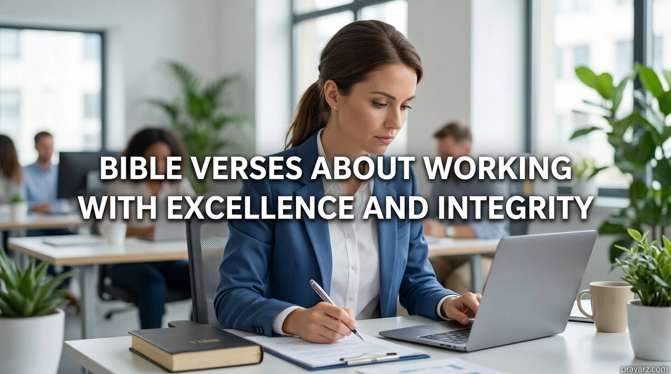 Bible Verses About Working With Excellence and Integrity