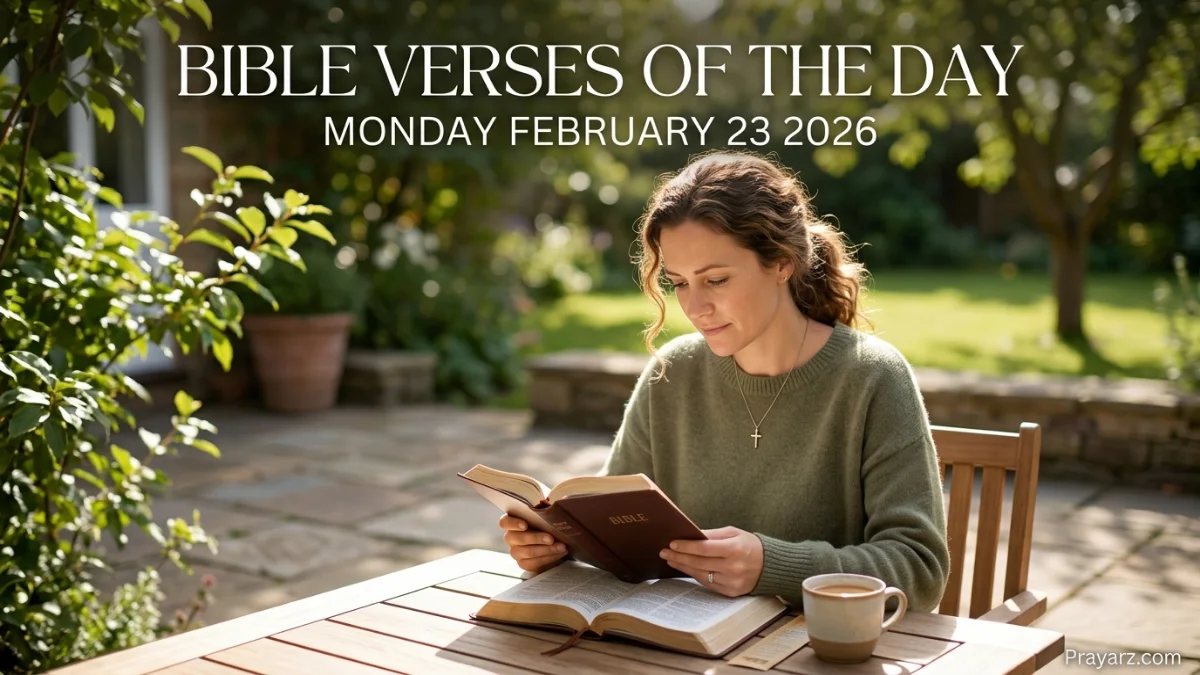 Bible Verses of the Day Monday February 23 2026