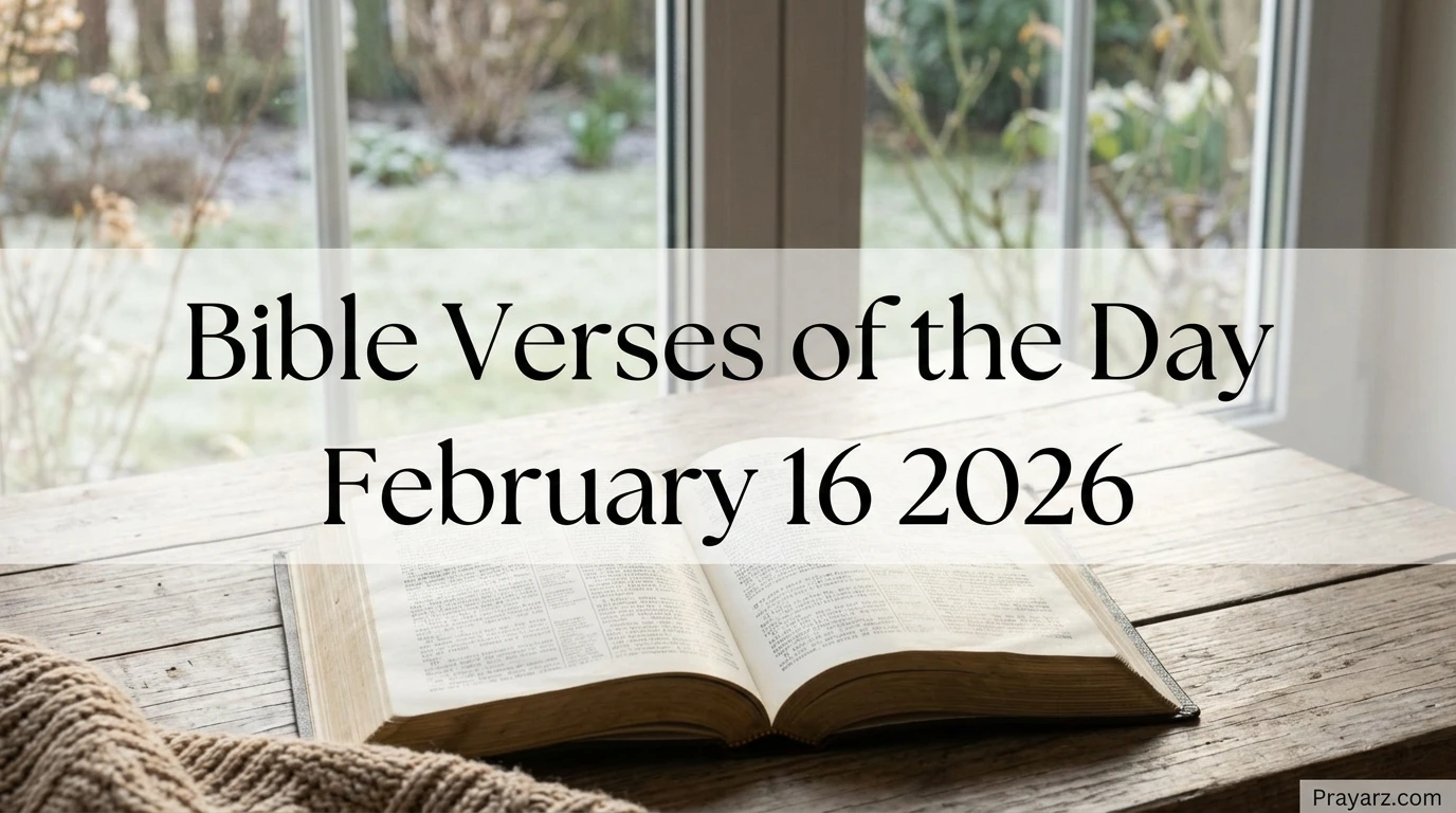Bible Verses of the Day February 16 2026