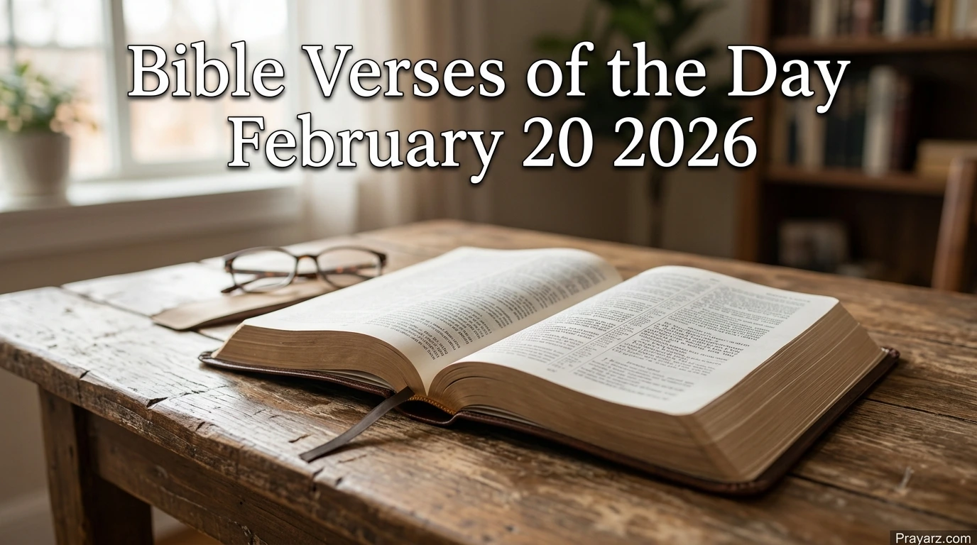 Bible Verses of the Day February 20 2026
