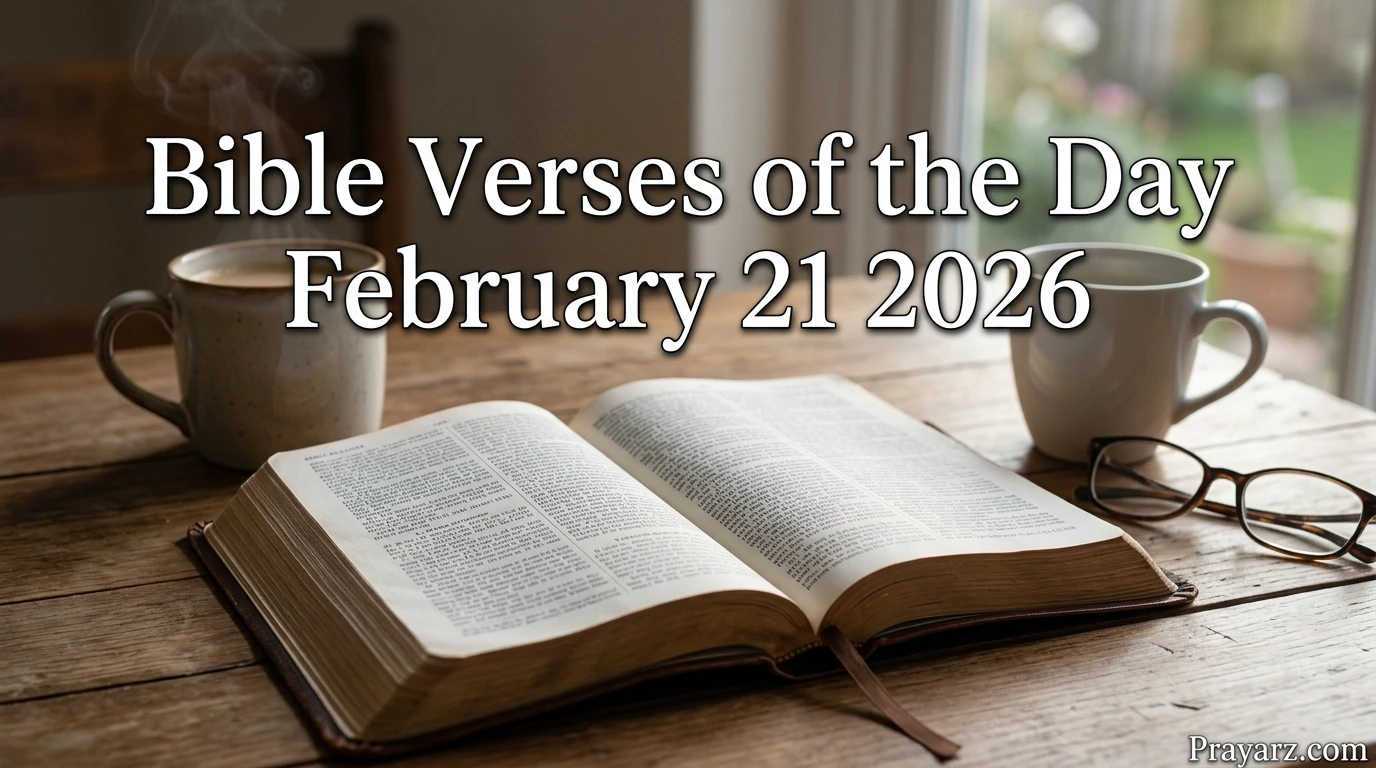 Bible Verses of the Day February 21 2026