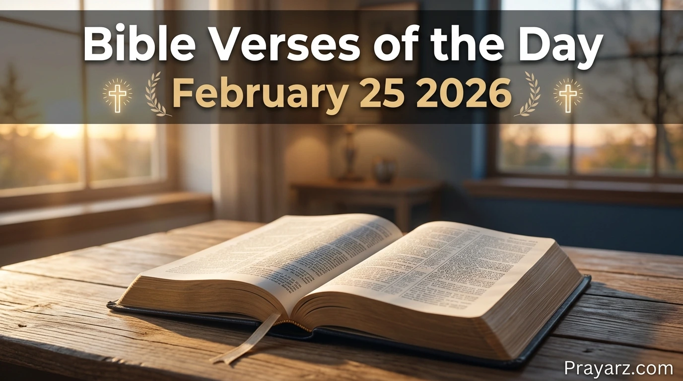 Bible Verses of the Day February 25 2026