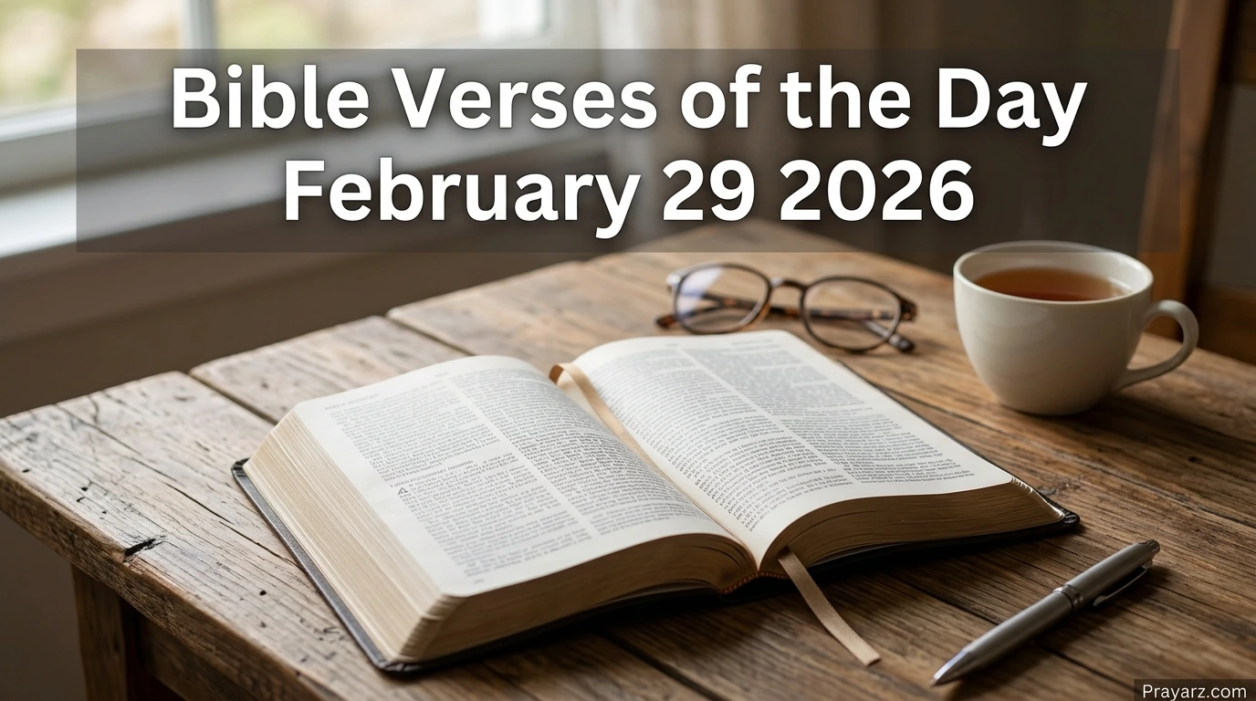 Bible Verses of the Day February 29 2026