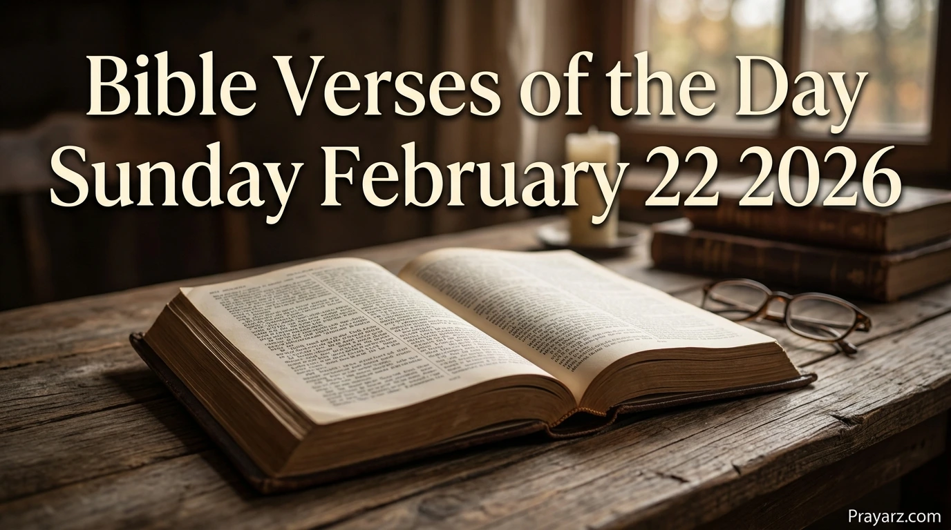 Bible Verses of the Day Sunday February 22 2026