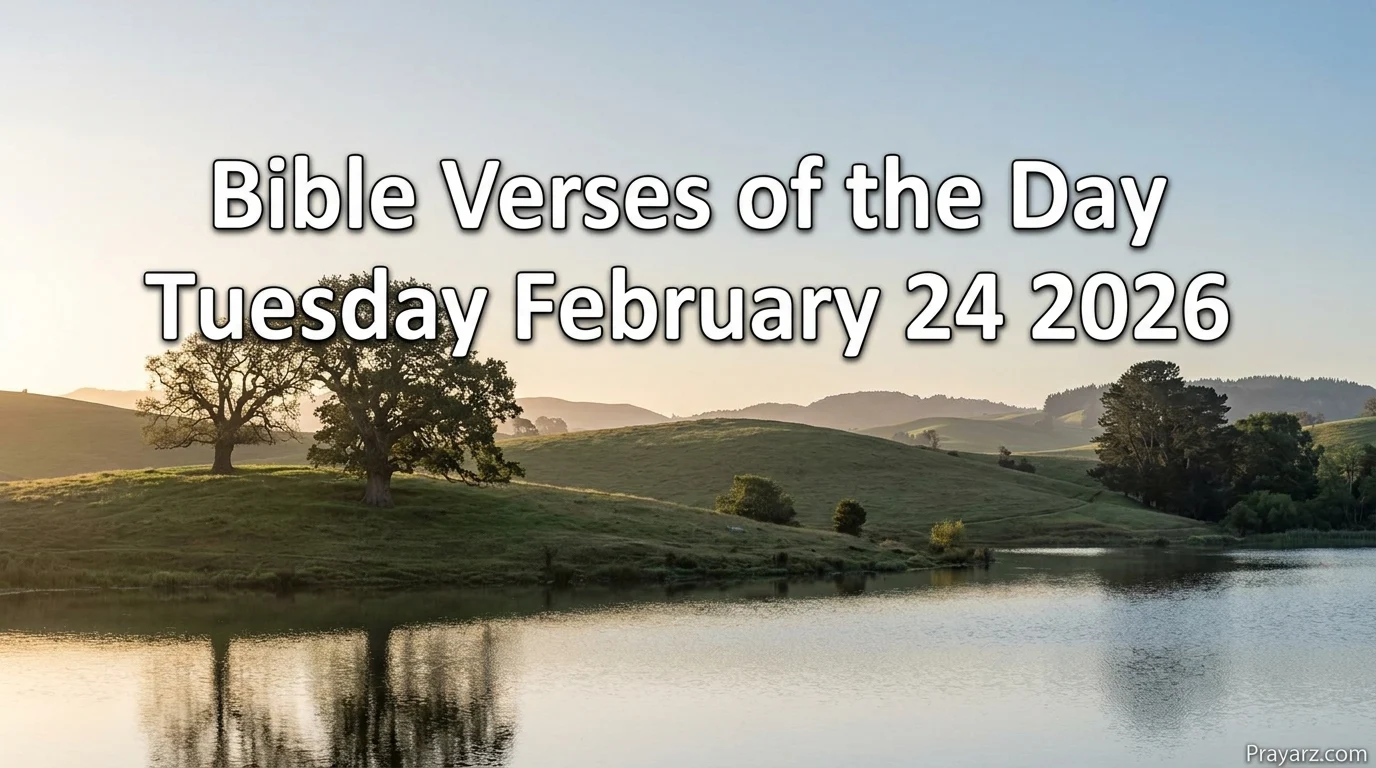 Bible Verses of the Day Tuesday February 24 2026