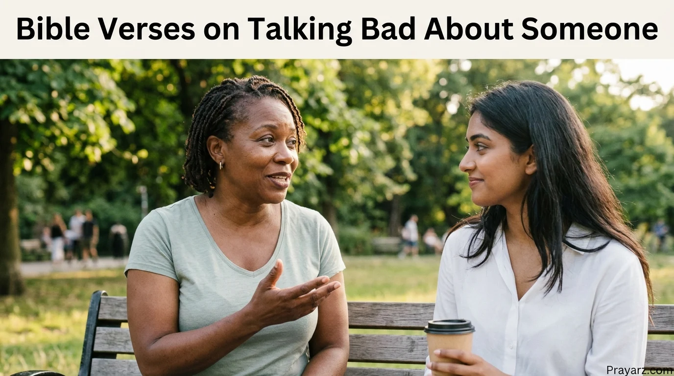 Bible Verses on Talking Bad About Someone