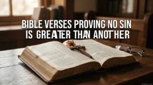 Bible Verses Proving No Sin Is Greater Than Another
