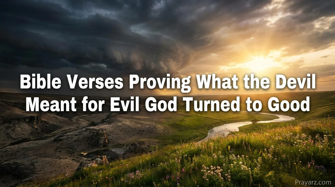 Bible Verses Proving What the Devil Meant for Evil God Turned to Good