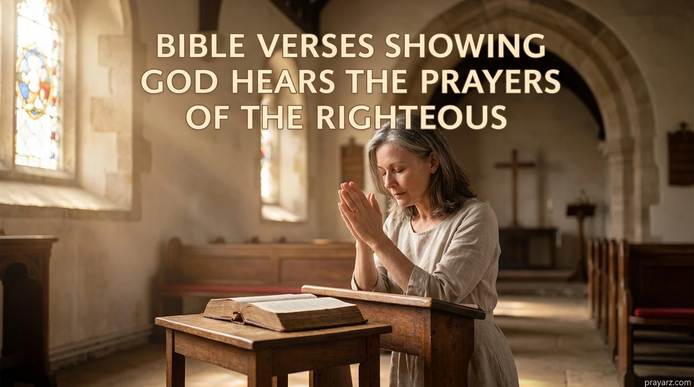 Bible Verses Showing God Hears the Prayers of the Righteous