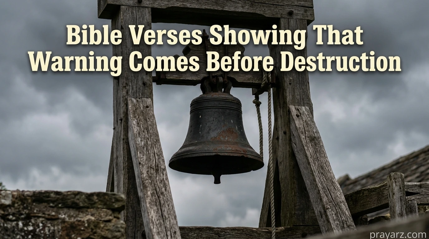 Bible Verses Showing That Warning Comes Before Destruction