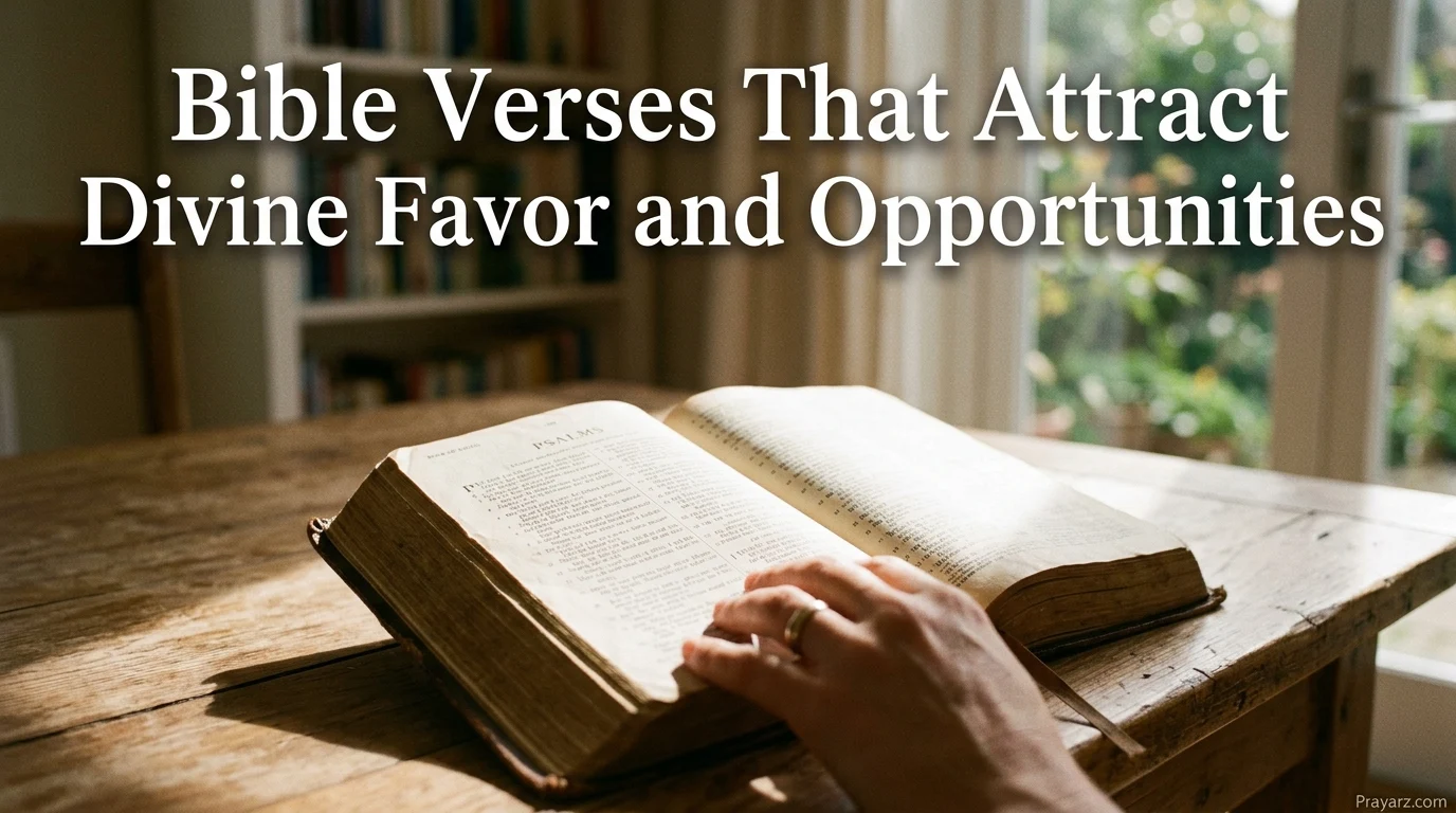 Bible Verses That Attract Divine Favor and Opportunities