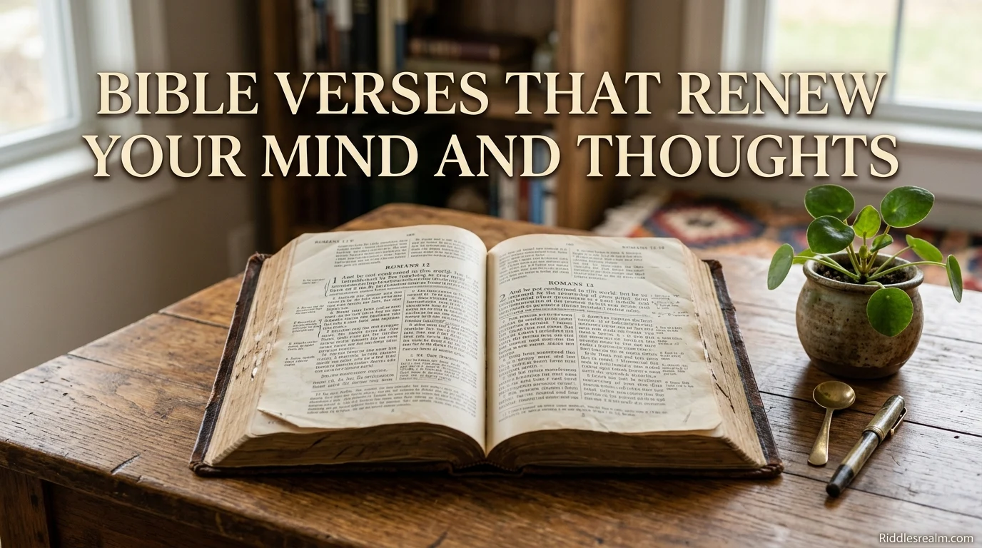 Bible Verses That Renew Your Mind and Thoughts