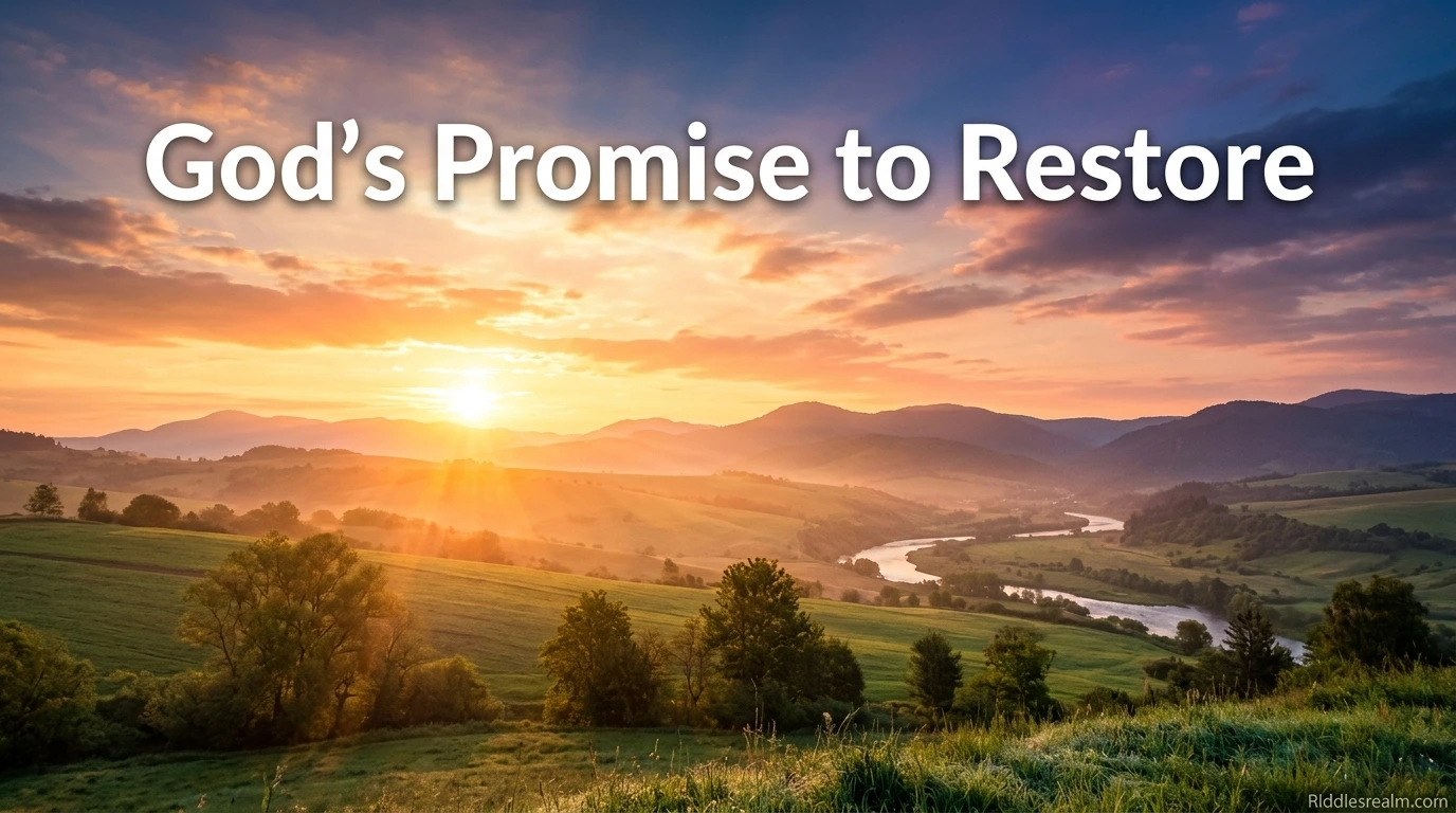 God’s Promise to Restore