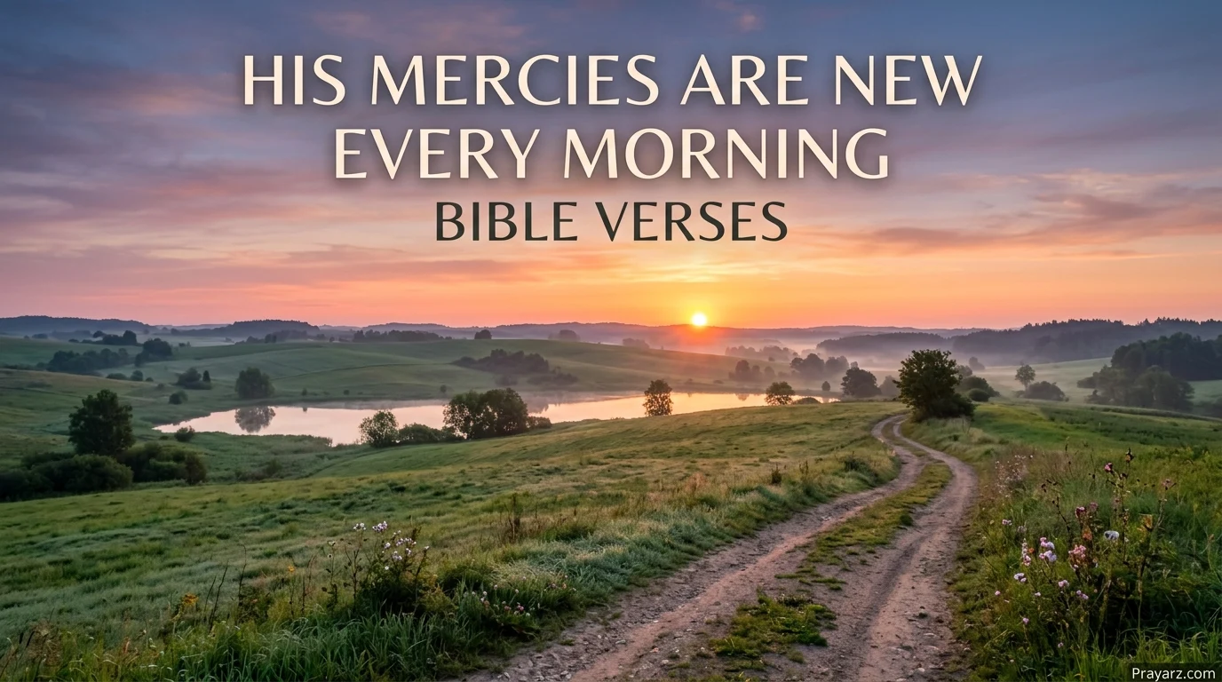 His Mercies Are New Every Morning Bible Verses