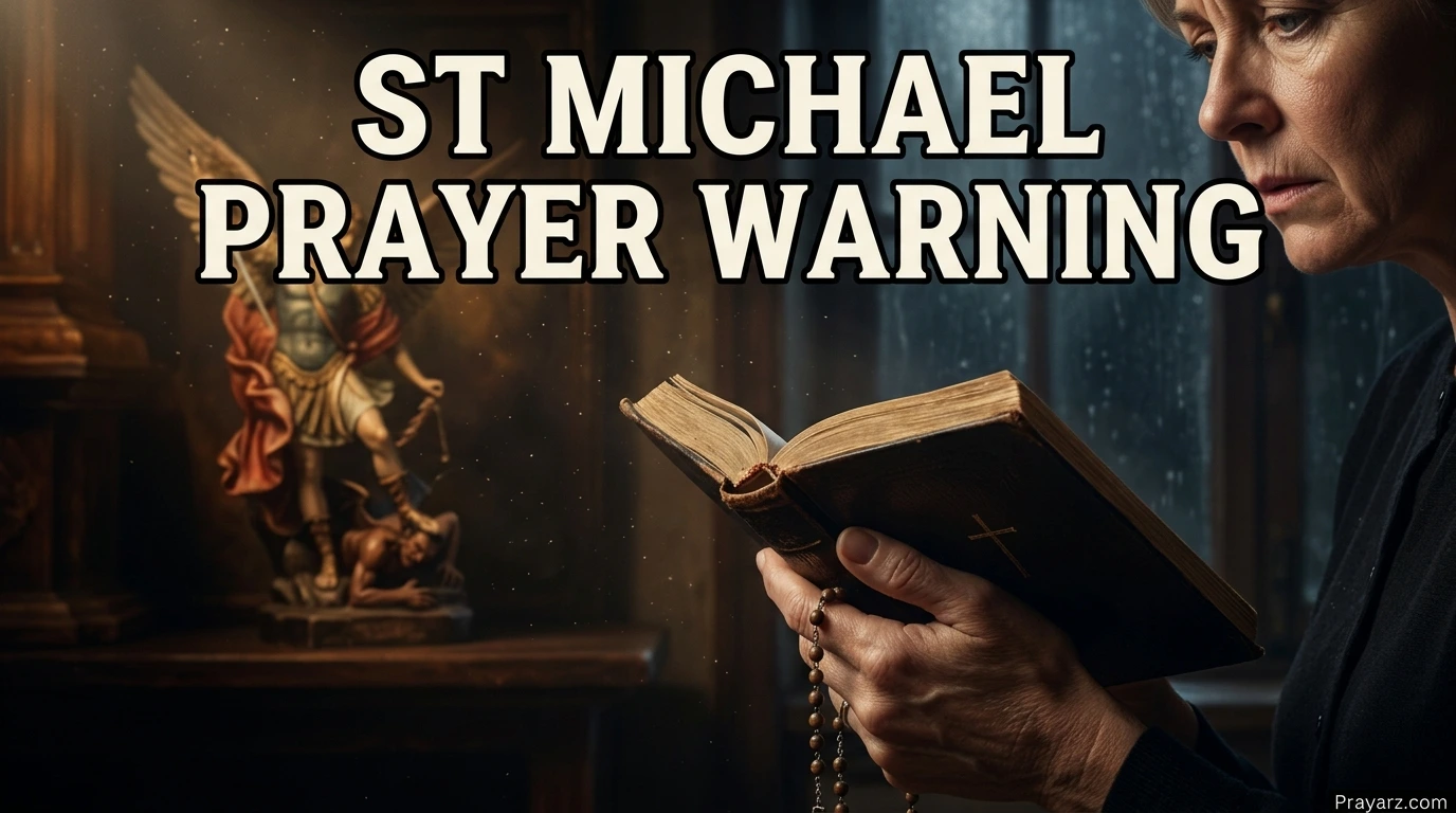 St Michael Prayer Warning