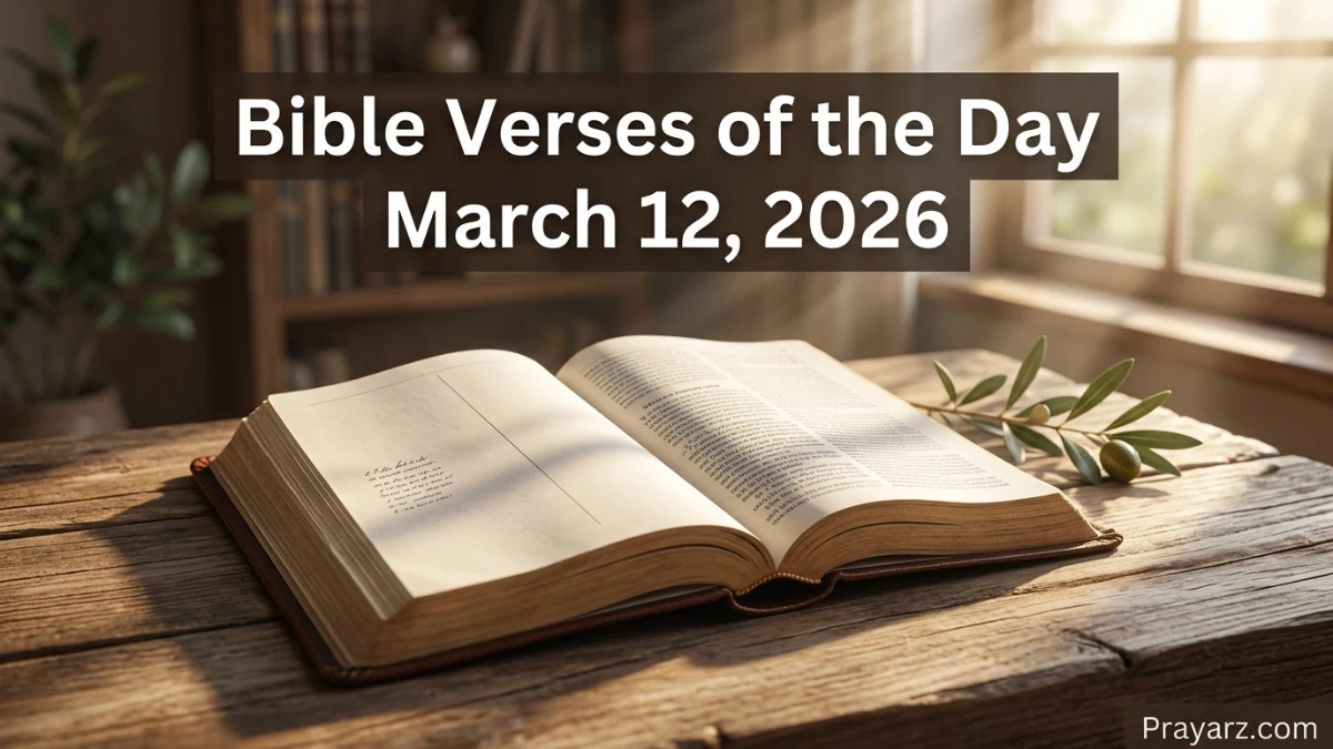 Bible Verses of the Day March 12, 2026