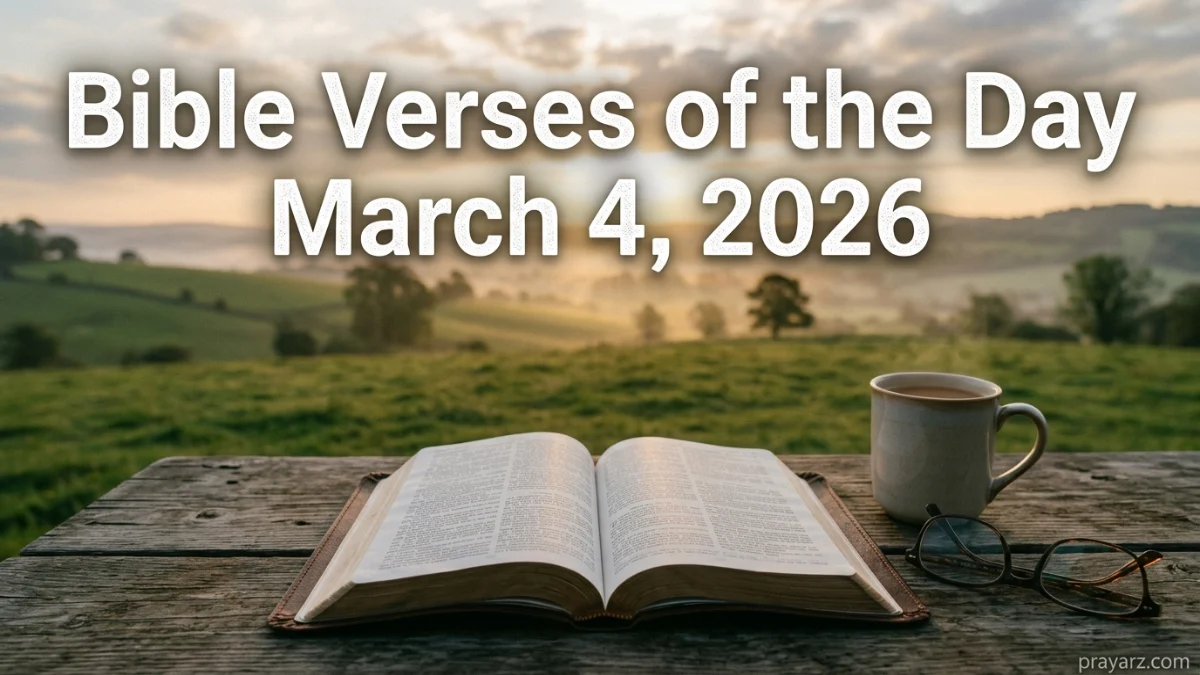 Bible Verses of the Day March 4, 2026