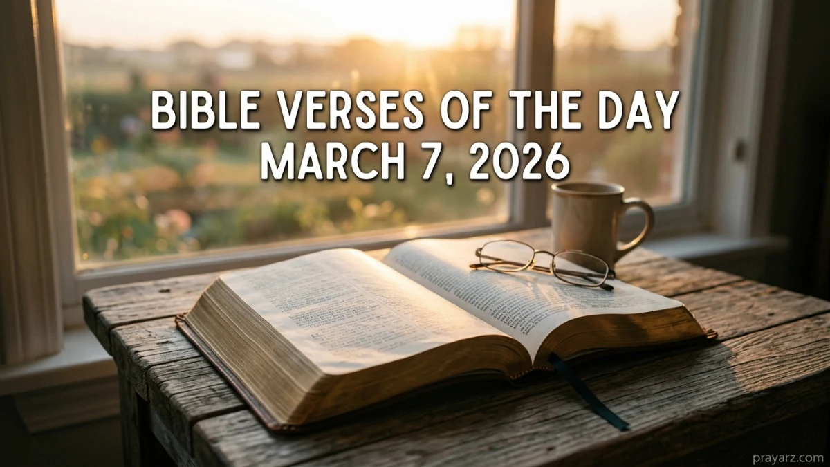 Bible Verses of the Day March 7, 2026