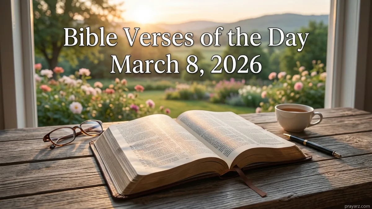 Bible Verses of the Day March 8, 2026