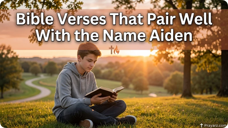 Bible Verses That Pair Well With the Name Aiden