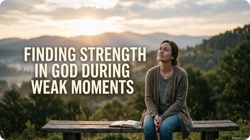 Finding Strength in God During Weak Moments