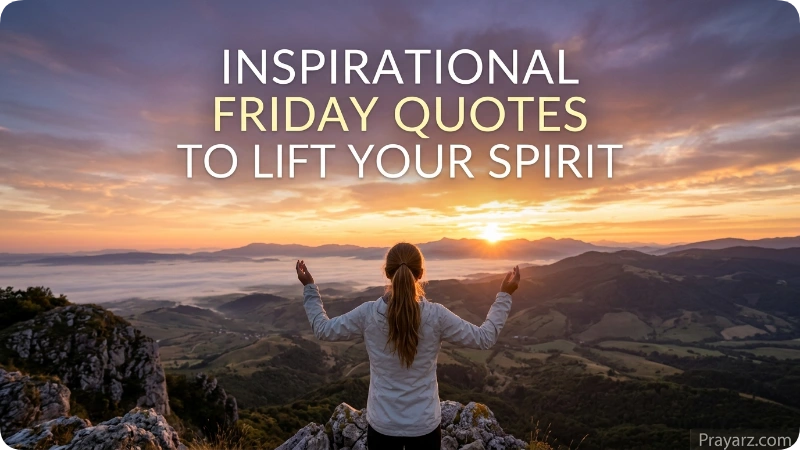 Inspirational Friday Quotes to Lift Your Spirit