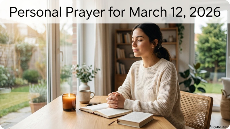 Personal Prayer for March 12, 2026