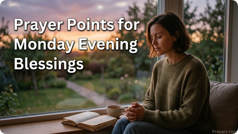 Prayer Points for Monday Evening Blessings