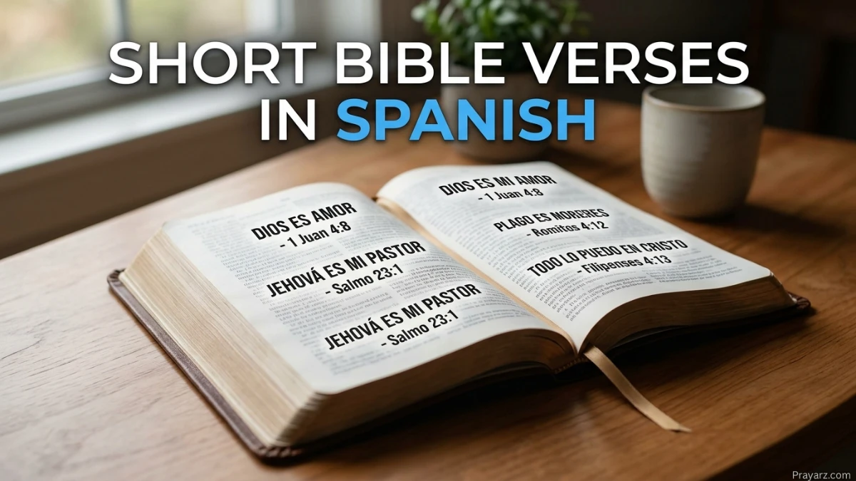 Short Bible Verses in Spanish