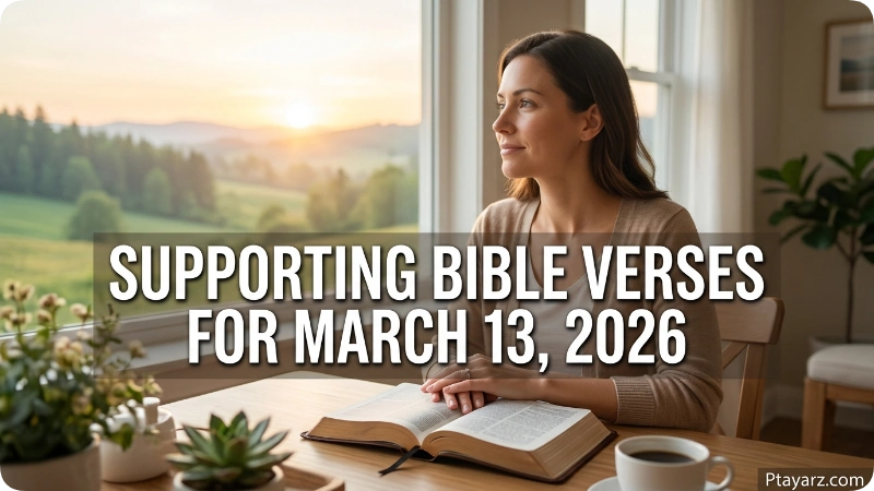 Supporting Bible Verses for March 13, 2026