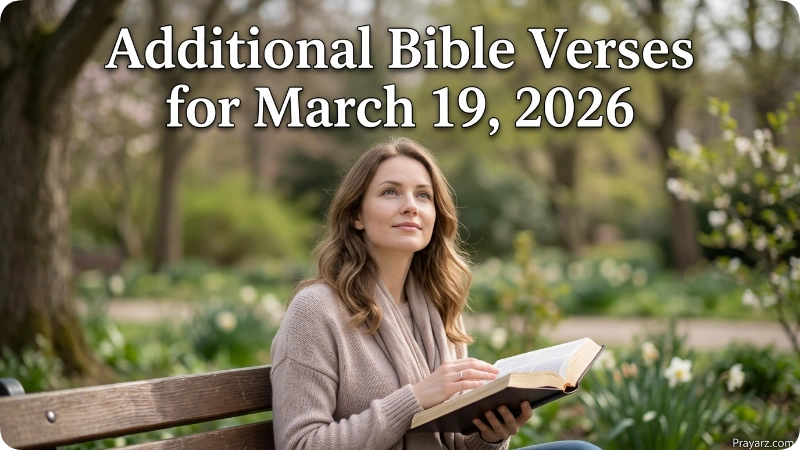 Additional Bible Verses for March 19, 2026