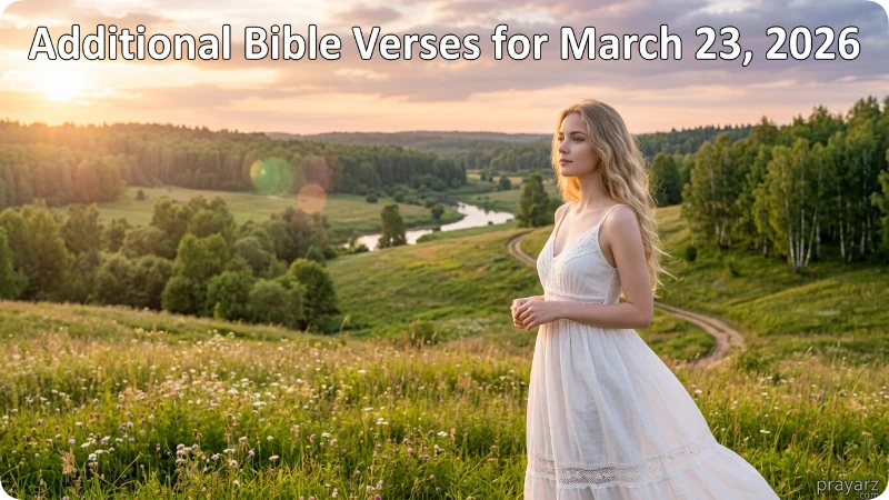 Additional Bible Verses for March 23, 2026