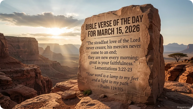 Bible Verse of the Day for March 15, 2026