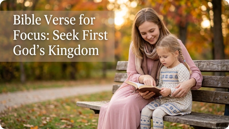 Bible Verse for Focus: Seek First God’s Kingdom
