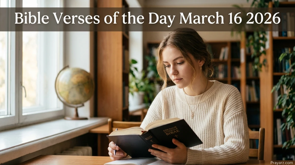 Bible Verses of the Day March 16 2026