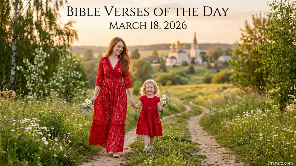 Bible Verses of the Day March 18, 2026
