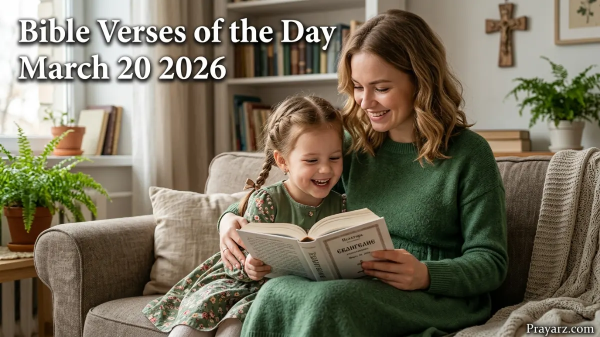 Bible Verses of the Day March 20 2026