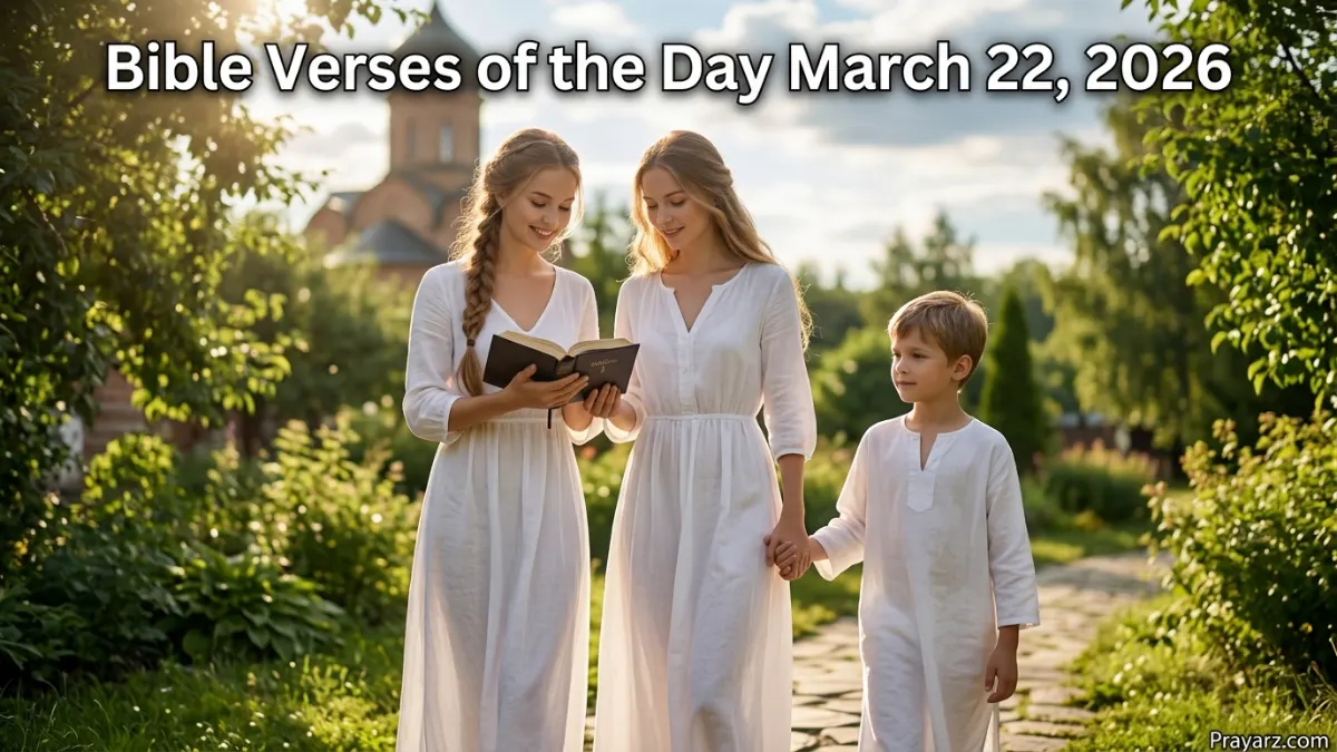 Bible Verses of the Day March 22, 2026